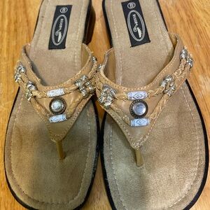 Resort Brand sandals. Tan color-Size 8.
